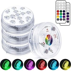 LOFTEK Submersible LED Lights W/ RF Remotes